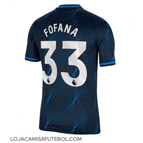 Camisa de Futebol Chelsea Wesley Fofana #33 Equipamento Secundário 2023-24 Manga Curta